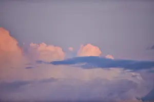 Colored Clouds Germany Drucke: Colored clouds at sunset, Upper Palatinate