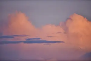 Colorful Cloud Formations Europe Drucke: Colored clouds at sunset, Upper Palatinate