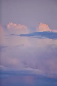 Colored Clouds Germany Drucke: Colored clouds at sunset, Upper Palatinate