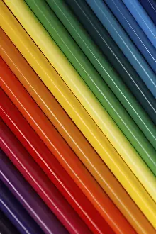 Abstract Background Drucke: Colored gradient of pencils. Solid abstract background with color tone transition