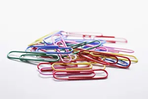 Colorful Stationery Drucke: Colored paperclips
