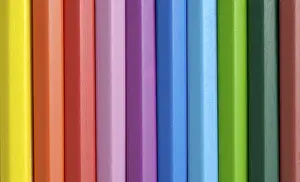 Close Up Macro Shot Drucke: Colorful crayons