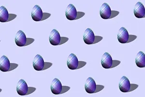 Easter Egg Symbolism Drucke: Colorful Easter egg pattern made