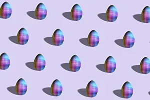 Easter Symbolism Drucke: Colorful Easter egg pattern made