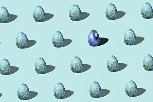 Easter Egg Tradition Drucke: Colorful Easter egg pattern made