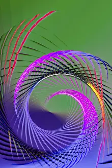 Full Frame Spiral Pattern Drucke: Colorful spiral lines background pattern