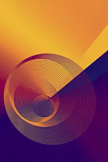 Full Frame Colorful Design Drucke: Colorful spiral lines background pattern