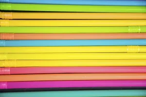 Colorful Straws Drucke: Colorful straws
