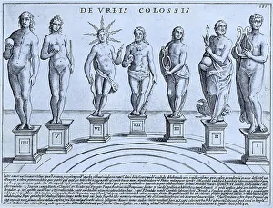 Historic Rome Italy Drucke: The Colossal Statues of Ancient Rome