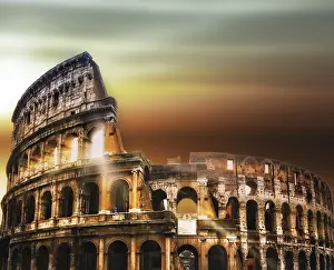 Ruined Building Europe Drucke: Colosseum