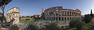 World Heritage Cultural Monument Drucke: Colosseum and Arch of Constantine