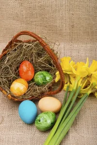 Spring Heralds Drucke: Coloured eggs