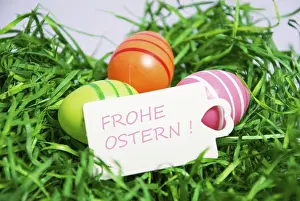 Easter Decoration Drucke: Colourful Easter decoration