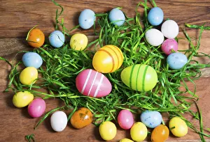 Easter Decoration Drucke: Colourful Easter decoration