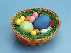 Colourful Easter Eggs Drucke: Colourful Easter eggs, small and large
