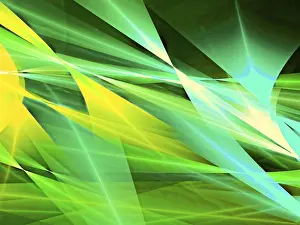 Abstract Technology Background Drucke: Colourful geometric abstract background - computer-generated image