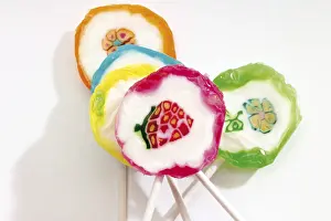 Colourful Candies Drucke: Colourful lollipops