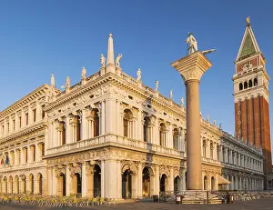 Venedig Drucke: Säule von San Teodoro