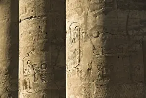 Luxor Temple Architecture Drucke: Columns of the Karnak temple complex, Luxor, Egypt