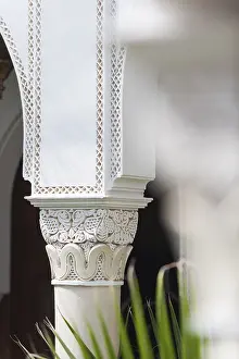 Traditional Moroccan Columns Drucke: Columns in Riad, Column, traditional