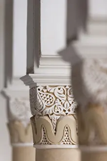 Traditional Moroccan Columns Drucke: Columns in Riad, Column, traditional