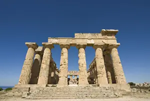 Sicily Italy Landmarks Drucke: Columns, Tempel E (Temple of Hera)