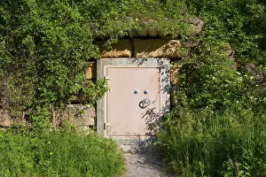 Gerahmter Druck : Kombinationsschloss-Safe mit Steinfassung. Gerahmter Druck : Kombinationsschloss-Safe mit Steinfassung.