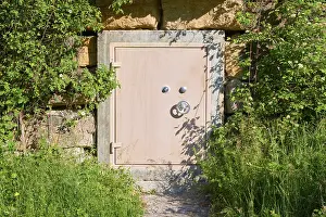 Lush Vegetation Germany Drucke: Combination lock safe with stone frame