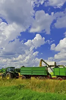Agricultural Machine Drucke: Combine harvester