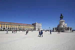 Praca Do Comercio Lisbon Drucke: Commercial square, Praca do Comercio