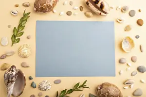 Still Life Composition Drucke: Composition with blue paper sheet