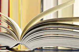 Library Composition Drucke: Composition with books in the library