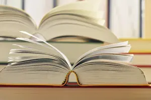 Composition With Books Drucke: Composition with books on the table