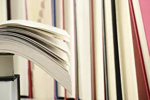 Educational Institution Drucke: Composition with books on the table