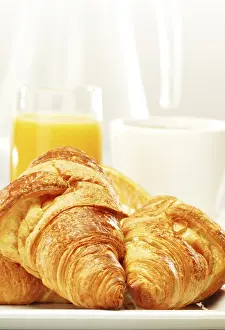 Deserted Breakfast Scene Drucke: Composition with breakfast on the table