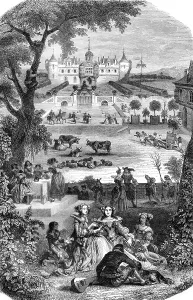Deserted Landscape Depiction Drucke: Composition and design of Edward Wattier