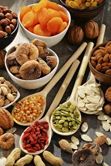 Dried Fruit Composition Drucke: Composition with dried fruits and assorted nuts
