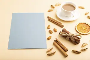 Still Life Composition Drucke: Composition with gray paper sheet
