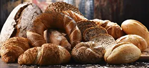 Deserted Bakery Scene Drucke: Composition with variety of baking products