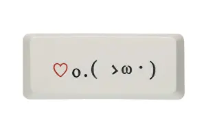 Online Communication Symbol Drucke: Computer key with a heart and various punctuation marks