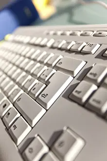 Personal Computer Keyboards Drucke: Computer keyboard with focus on the Enter key