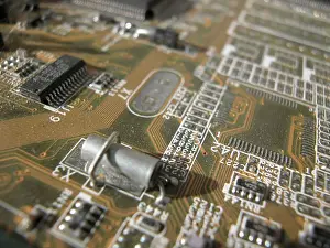 Computer Motherboard Detail Drucke: Computer motherboard