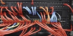 Data Center Infrastructure Drucke: Computer section of a company