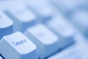 Electronic Equipment Drucke: Computers keyboard in blue color