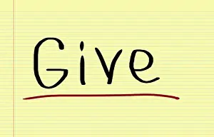Symbolic Image Drucke: Give Concept