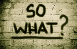 Question Mark Image Drucke: So What Concept