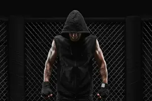 Mixed Martial Arts Image Drucke: Conceptual image of a kickboxer