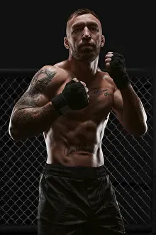 Kickboxer Concept Drucke: Conceptual image of a kickboxer