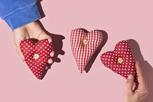 Heart Shaped Decoration Drucke: A conceptual image representing love and affection
