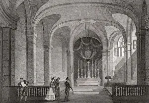 Western European Historical Buildings Drucke: The Conciergerie, chapel of the prison
